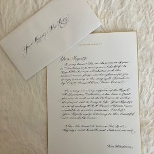 Letter to HM King Charles